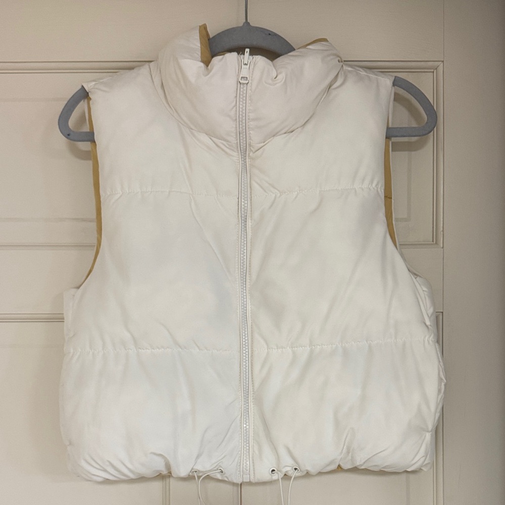 White Puffer Vest